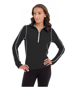 Olivia 1/4 Zip Light Jacket-XS-Black